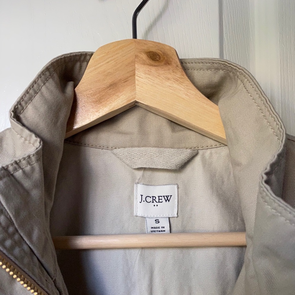 J Crew factory resin coated twill field jacket